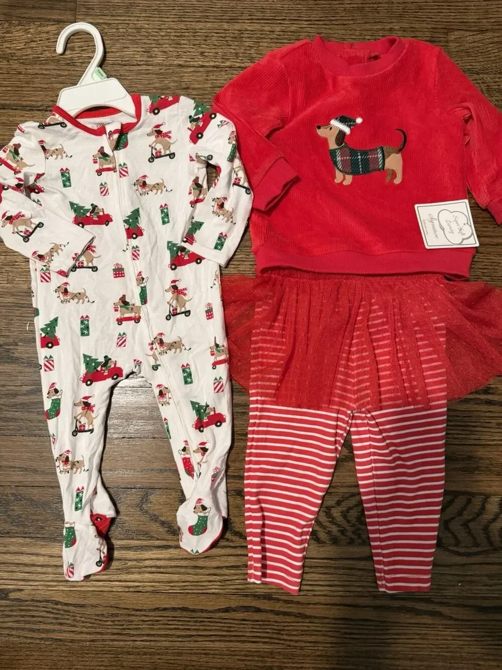 Kids 6-9 Month Carters Christmas Clothes 4 Piece Bundle NWT